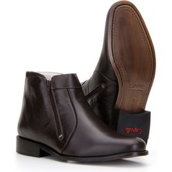 Botina Social Masculina Com Zíper Na Lateral - 730... - BOTAS MANGALARGA