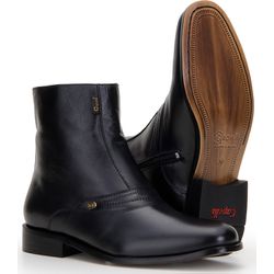 Bota Social Masculina Em Couro Alto Conforto - 790... - BOTAS MANGALARGA