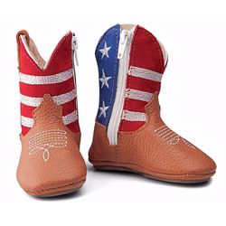 Bota Bebê Country Em Couro Legítimo - Baby-USA - BOTAS MANGALARGA