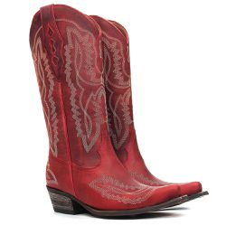 Bota Scarlet Vermelha - 10230 - BOTAS MANGALARGA