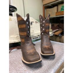 Bota Texana em Couro Estados Unidos Café - BTM19 - Botas Texanas Fabi