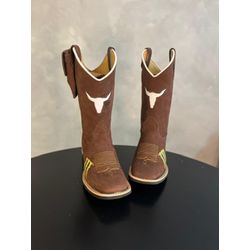 Bota Texana em Couro Touro Branco kit canivete - B... - Botas Texanas Fabi