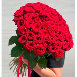 Buque 100 Rosas Colombianas - Floricultura FLORA BARIGUI