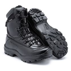 BOTA MILITAR ACERO UNISSEX COURO TIGER PRÓ ZIPER P... - Box66 Footwear Calçados