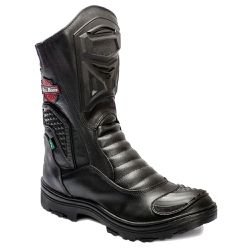 Bota Motociclista Couro Legitimo Cano Alto BOX66 P... - Box66 Footwear Calçados