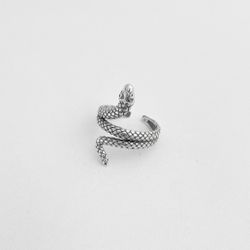 Anel regulável cobra indiana prata 925 Braghetto J... - BRAGHETTO