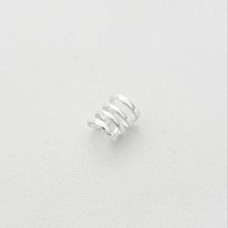 Piercing fake vazado quatro listras prata 925 - B... - BRAGHETTO