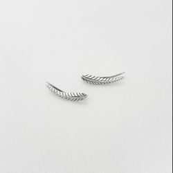 Brinco ear cuff folha prata 925 - B39 - BRAGHETTO