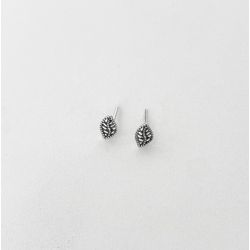 Brinco folha pequena vazadinha prata 925 - B310 - BRAGHETTO