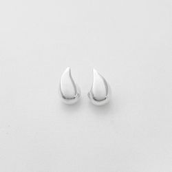 Brinco gota lisa média prata 925 - B69 - BRAGHETTO