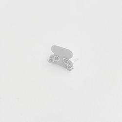 Brinco infinito pequeno vazado prata 925 - B494 - BRAGHETTO
