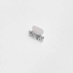 Brinco vazadinho flor de lótus prata 925 - B416 - BRAGHETTO