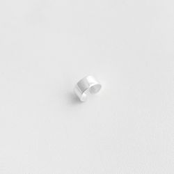 Piercing fake argola larga lisa prata 925 - B622 - BRAGHETTO