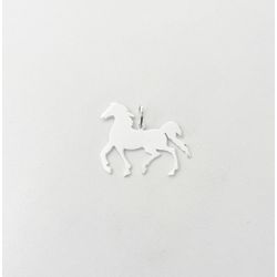 Pingente cavalo grande liso prata 925 - P50 - BRAGHETTO