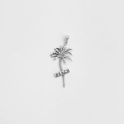 Pingente coqueiro beach prata 925 - P331 - BRAGHETTO