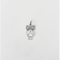 Pingente coruja vazada prata 925 - P241 - BRAGHETTO