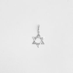 Pingente estrela de Davi prata 925 - P286 - BRAGHETTO