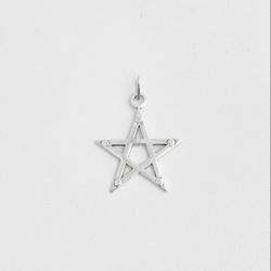 Pingente estrela vazada grande prata 925 - P146 - BRAGHETTO