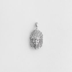 Pingente índio prata 925 - P72 - BRAGHETTO