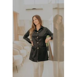 Jaleco Feminino Saia - Preto - Branco Store