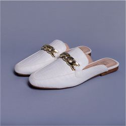Mule Branco Lizi e Lizi - Branco Store
