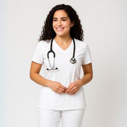 Camisa Scrub Branca Gabardine - Privativo Pijama C... - BRANCURA