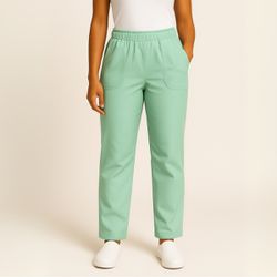 Calça em Gabardine Verde Água - CL3010 - BRANCURA