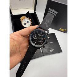 22-MBB22-004 - Relogio Montblanc Couro Black - Junior Relógios de Luxo