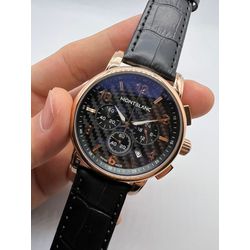8-MBLD - Relogio Montblanc Couro - Junior Relógios de Luxo