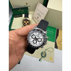 2-RXDYBO - Relogio Rolex Daytona Borracha - Junior Relógios de Luxo