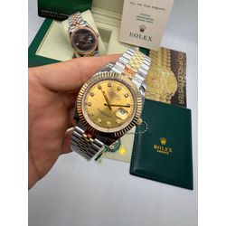 43-RXDTJU - Relogio Rolex Datejust Jubille Pedra - Junior Relógios de Luxo