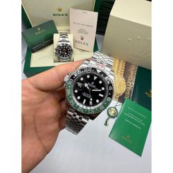 7-RXGMJU-007 - Relogio Rolex GMT Pulseira Jubille - Junior Relógios de Luxo