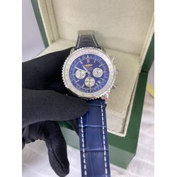 BRCONAV-003 - Relogio Breitling Navitimer Couro Co... - Junior Relógios de Luxo