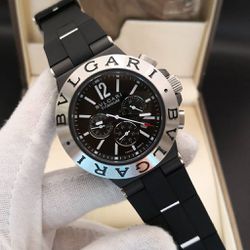 BVTIBO-009 - Relogio Bvlgari Titanium Borracha Cod... - Junior Relógios de Luxo