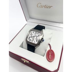 CRSCO-002 - Relogio Cartier Santos Cronógrafo Cour... - Junior Relógios de Luxo