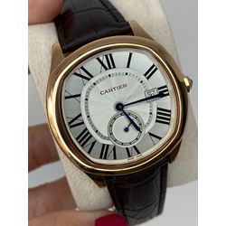 CRAU-001 - Relogio Cartier Couro Automático Cod Cr... - Junior Relógios de Luxo