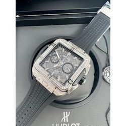 HBSB-002 - Relogio Hublot Square Bang Pedra Cod.HB... - Junior Relógios de Luxo