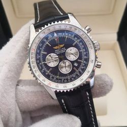 BRCONAV-001 - Relogio Breitling Navitimer Couro Co... - Junior Relógios de Luxo