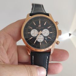 BRTRCO-002 - Relogio Breitling Transocean Couro Co... - Junior Relógios de Luxo