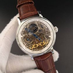 PKECO-001 - Relogio Patek Philippe Eskeleto Couro ... - Junior Relógios de Luxo
