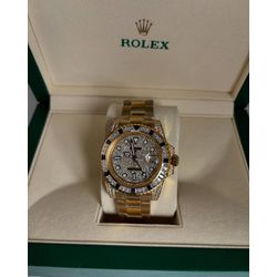 RXmlppc-004 - Relogio Rolex GMT Master II Pedra Co... - Junior Relógios de Luxo
