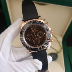 Cod.rxdybo-008 - Relogio Rolex Daytona Borracha Co... - Junior Relógios de Luxo
