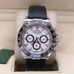 RXDYBO-005 - Relogio Rolex Daytona Borracha Cod.rx... - Junior Relógios de Luxo