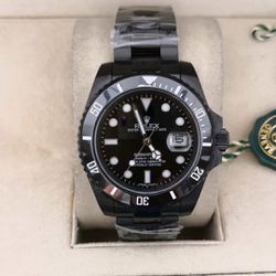 RXSUTP-001 - Relogio Rolex Submarinner Todo Preto ... - Junior Relógios de Luxo