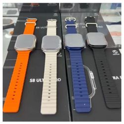 1-S8 ULTRA + - Smartwatch S8 Ultra + - Junior Relógios de Luxo