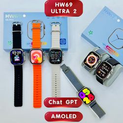 75- HW69 Ultra 2 - Smartwatch HW69 Ultra 2 - Junior Relógios de Luxo
