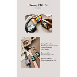 27-BLURORY GLIFO AE - Smartwatch Blurory Glifo Ae - Junior Relógios de Luxo