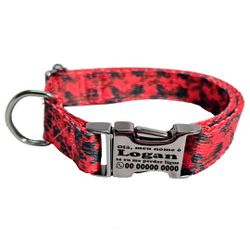 Coleira Camuflado Vermelho com fecho de engate ráp... - Brincadeira Animal