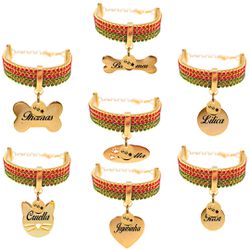Gargantilha de strass edição de natal - Brincadeira Animal