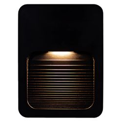 Balizador Led Sobrepor Parede 2W 3000K Preto IP65 Bivolt - Broketto Materiais Elétricos